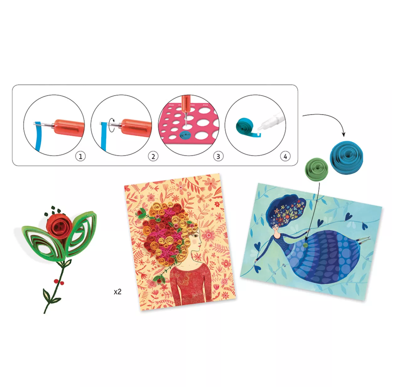 Djeco Paperolles - Volutes En Jupons 4 Djeco Paperolles - Volutes En Jupons – Image 2