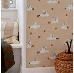 Ferm LIVING Papier Peint Birds And Berries -Enfant Fournitures Boutique papier peint bird ferm living 2 1264x1234