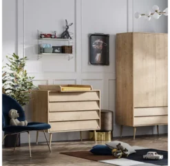 VOX Plan à Langer Pour Commode Bosque - Chêne -Enfant Fournitures Boutique plan a langer commode bosque vox chene 4 1264x1234