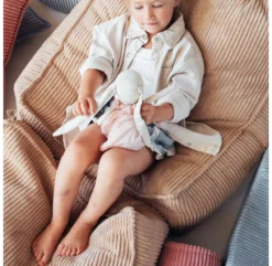 Pouf Carré Ottoman En Velours Côtelé - Toffee -Enfant Fournitures Boutique pouf carre velours cotele toffee wigiwama 3 1264x1234