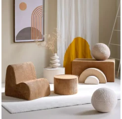 Pouf En Velours Côtelé - Toffee 6 Pouf En Velours Côtelé - Toffee -Enfant Fournitures Boutique pouf cylindrique velours cotele toffee wigiwama 2 1264x1234