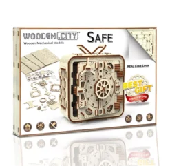 WOODEN CITY Jeu De Construction Coffre Fort -Enfant Fournitures Boutique puzzle 3d coffre fort wooden city 6 1264x1234