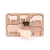 Puzzle à Formes Moutons En Bois -Enfant Fournitures Boutique puzzle a encastrer moutons bois naturel bajo 1 1264x1234