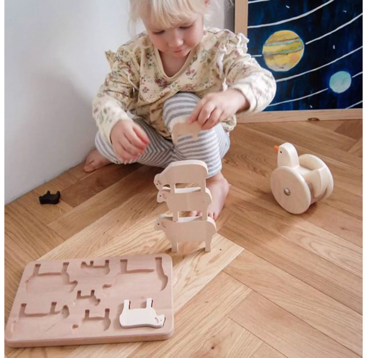 Puzzle à Formes Moutons En Bois 4 Puzzle à Formes Moutons En Bois – Image 2