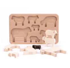 Puzzle à Formes Moutons En Bois 9 Puzzle à Formes Moutons En Bois -Enfant Fournitures Boutique puzzle a encastrer moutons bois naturel bajo 2a 1264x1234