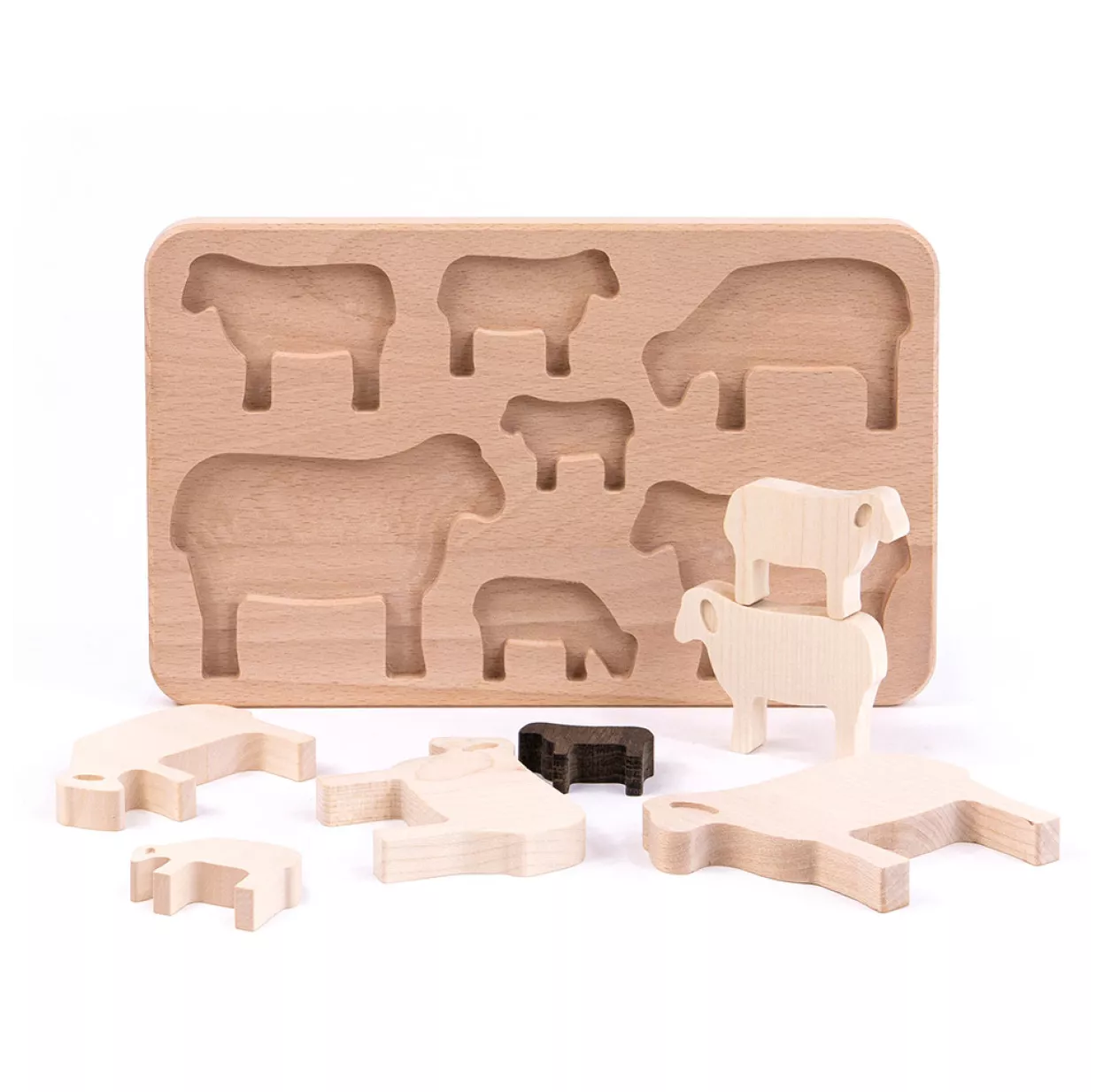 Puzzle à Formes Moutons En Bois 5 Puzzle à Formes Moutons En Bois – Image 3