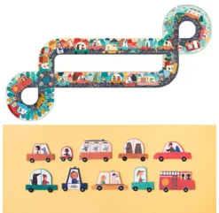 Puzzle Circuit Beep Beep! -Enfant Fournitures Boutique puzzle circuit de voiture beep beep londji 3 1264x1234