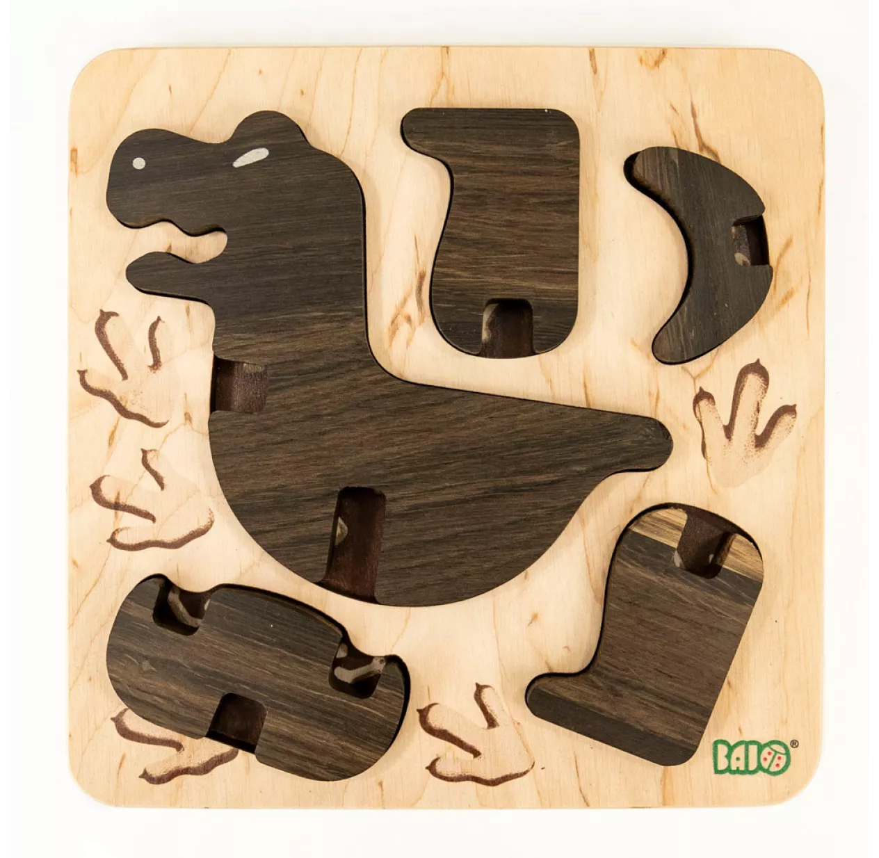 Puzzle T-Rex à Assembler - Chêne Foncé 5 Puzzle T-Rex à Assembler - Chêne Foncé – Image 3