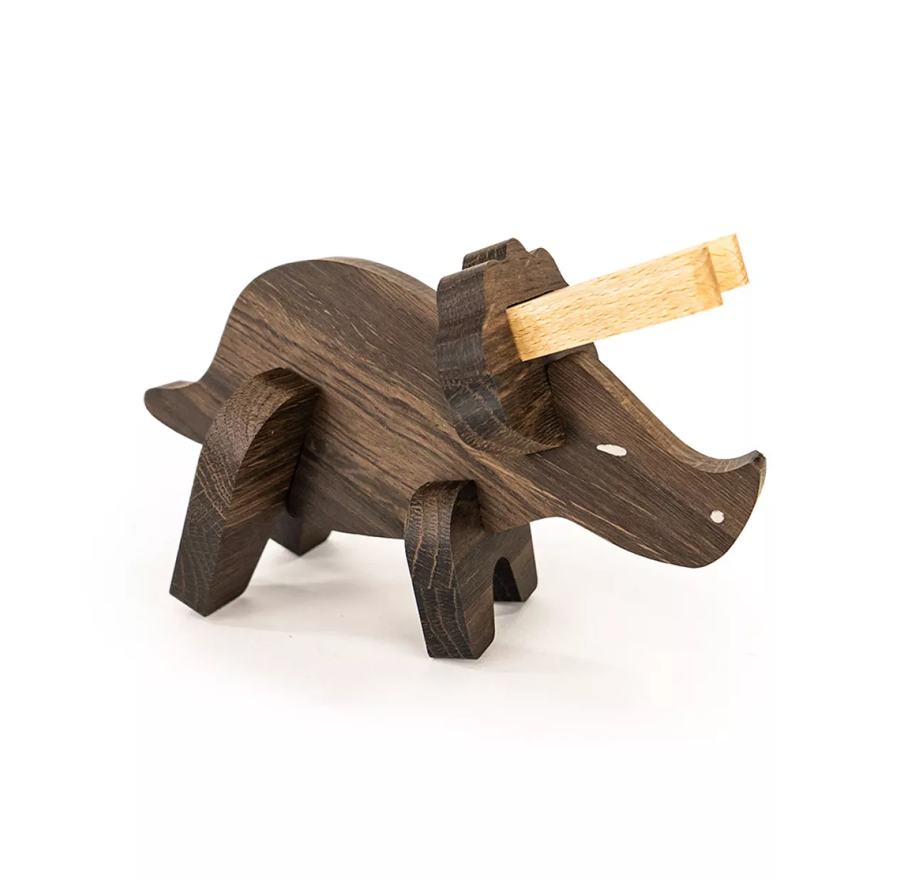 Puzzle Triceratops à Assembler - Chêne Foncé 4 Puzzle Triceratops à Assembler - Chêne Foncé – Image 2