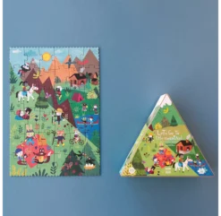 Puzzle Réversible Let's Go To The Mountain -Enfant Fournitures Boutique puzzle lets go to the mountain londji 4 1264x1234