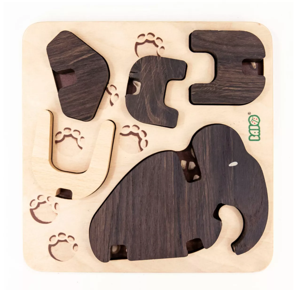 Puzzle Mamouth à Assembler - Chêne Foncé 7 Puzzle Mamouth à Assembler - Chêne Foncé – Image 5
