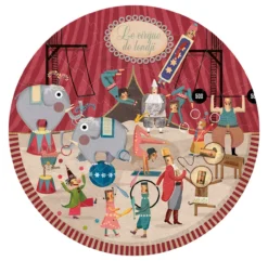 Puzzle Rond Cirque -Enfant Fournitures Boutique puzzle rond circus londji 2 1264x1234