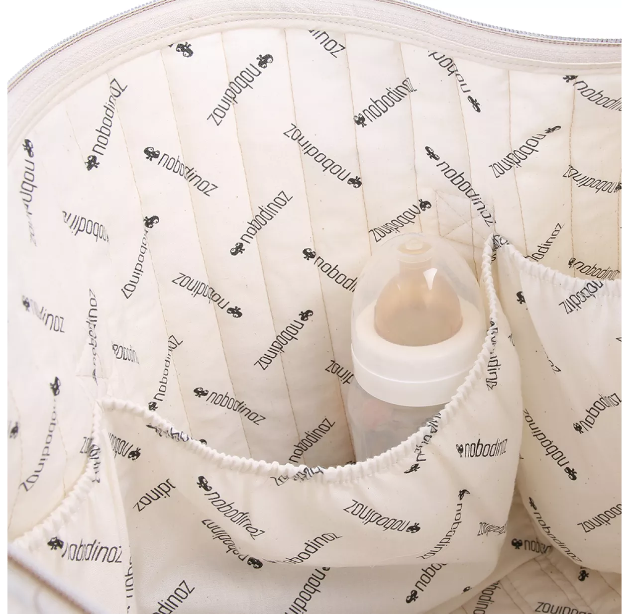 Sac De Maternité Paris Gold Bubble Elements - Bleu Marine 5 Sac De Maternité Paris Gold Bubble Elements - Bleu Marine – Image 3