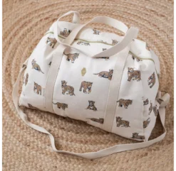 Sac Week-end JOSEPH Tigre - Ecru -Enfant Fournitures Boutique sac week end tigre ecru joseph milinane 3 1264x1234