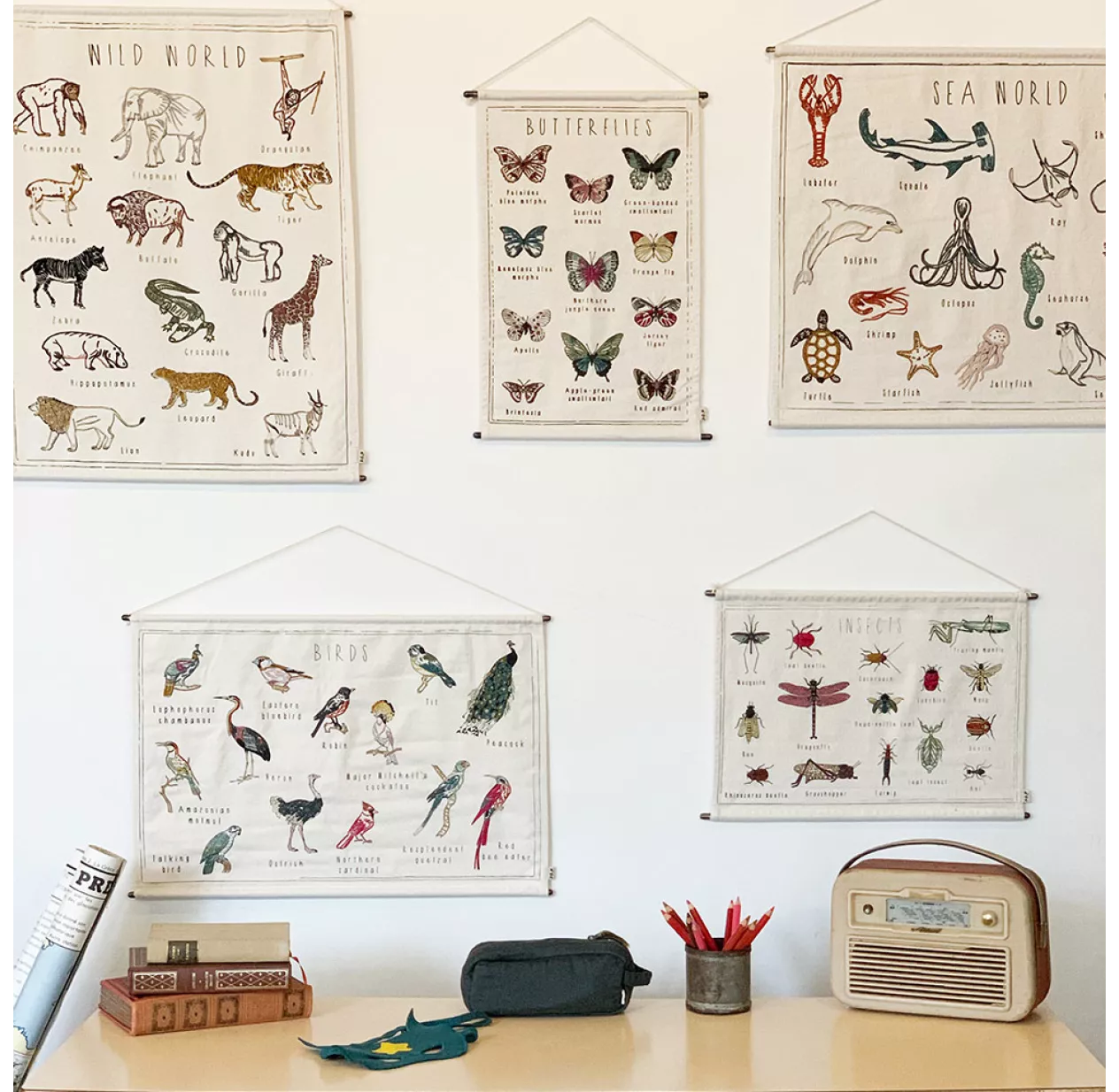 School Poster Brodé - Papillons 5 School Poster Brodé - Papillons – Image 3