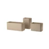 Pack 3 Petits Pots De Rangement - Beige -Enfant Fournitures Boutique set 3 petits pots de angement string furniture beige 1 1264x1234