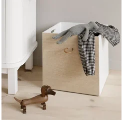 Set De 3 Caissons - Chêne/Blanc -Enfant Fournitures Boutique set de 3 caisses de rangement wood chene oliver furniture 4 1264x1234