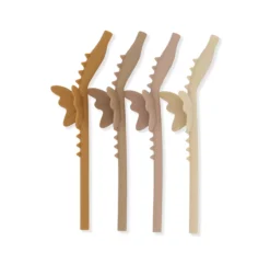 Set De 4 Pailles Dragon - Rose Mix