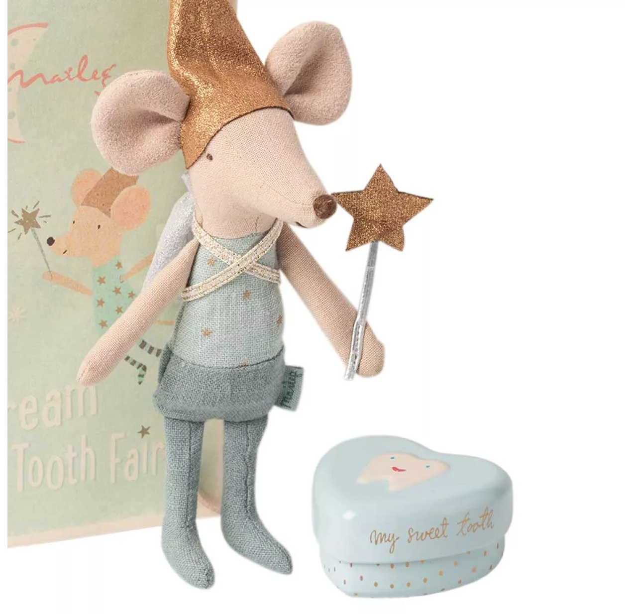 Maileg Petite Fée Des Dents, Grand Frère Souris 4 Maileg Petite Fée Des Dents, Grand Frère Souris – Image 2