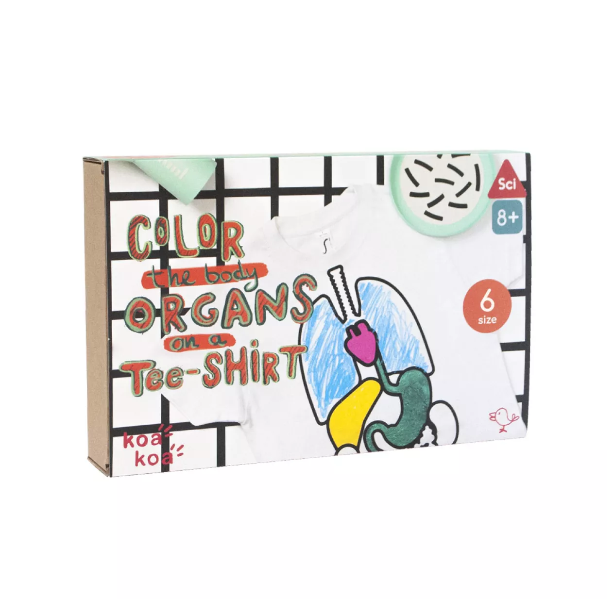T-shirt à Colorier Anatomie - Kit DIY 3 T-shirt à Colorier Anatomie - Kit DIY