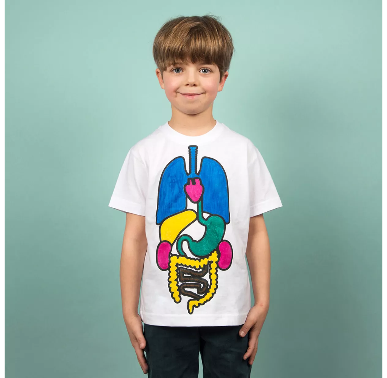 T-shirt à Colorier Anatomie - Kit DIY 8 T-shirt à Colorier Anatomie - Kit DIY – Image 6