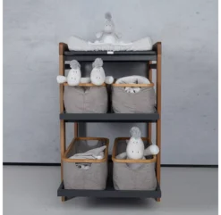 Table à Langer Comfort Avec Roues - Moon Shadow/Naturel -Enfant Fournitures Boutique table a langer comfort moonshadow naturel quax 3 1264x1234