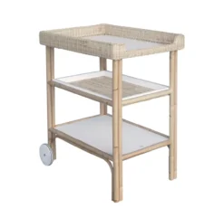 Table à Langer En Rotin Océania - Blanc