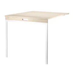 Table Murale Pliante - Frêne / Blanc