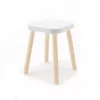 Tabouret Carré évolutif - Blanc/Bouleau -Enfant Fournitures Boutique tabouret oeuf nyc blanc bouleau 1 1264x1234