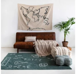 Lorena Canals Tapis Mural Carte Du Monde -Enfant Fournitures Boutique tapis mural carte du monde lorena canals 2 1264x1234