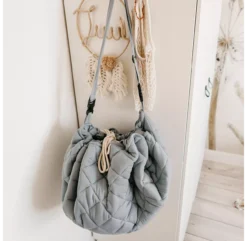 Play&Go Sac - Tapis D'éveil Organic - Bleu Gris -Enfant Fournitures Boutique tapis sac de jeux organic bleu play and go 4 1264x1234