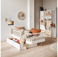 Lit Banquette Wood - Blanc 9 Lit Banquette Wood - Blanc -Enfant Fournitures Boutique tiroir pour lit wood original oliver furniture 2 1264x1234 3
