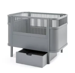 Sebra Tiroir Pour Lit Bébé évolutif - Gris -Enfant Fournitures Boutique tiroir rangement lit sebra gris 4 1264x1234