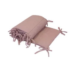 Tour De Lit En Gaze De Coton - Vieux Rose