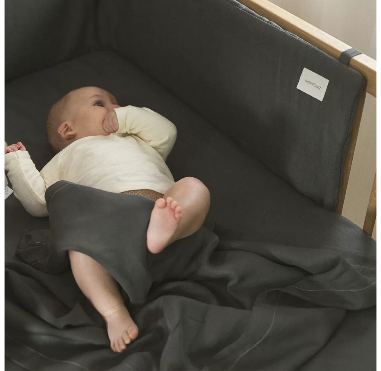 Tour De Lit Lin Français - Blanc 5 Tour De Lit Lin Français - Blanc – Image 3