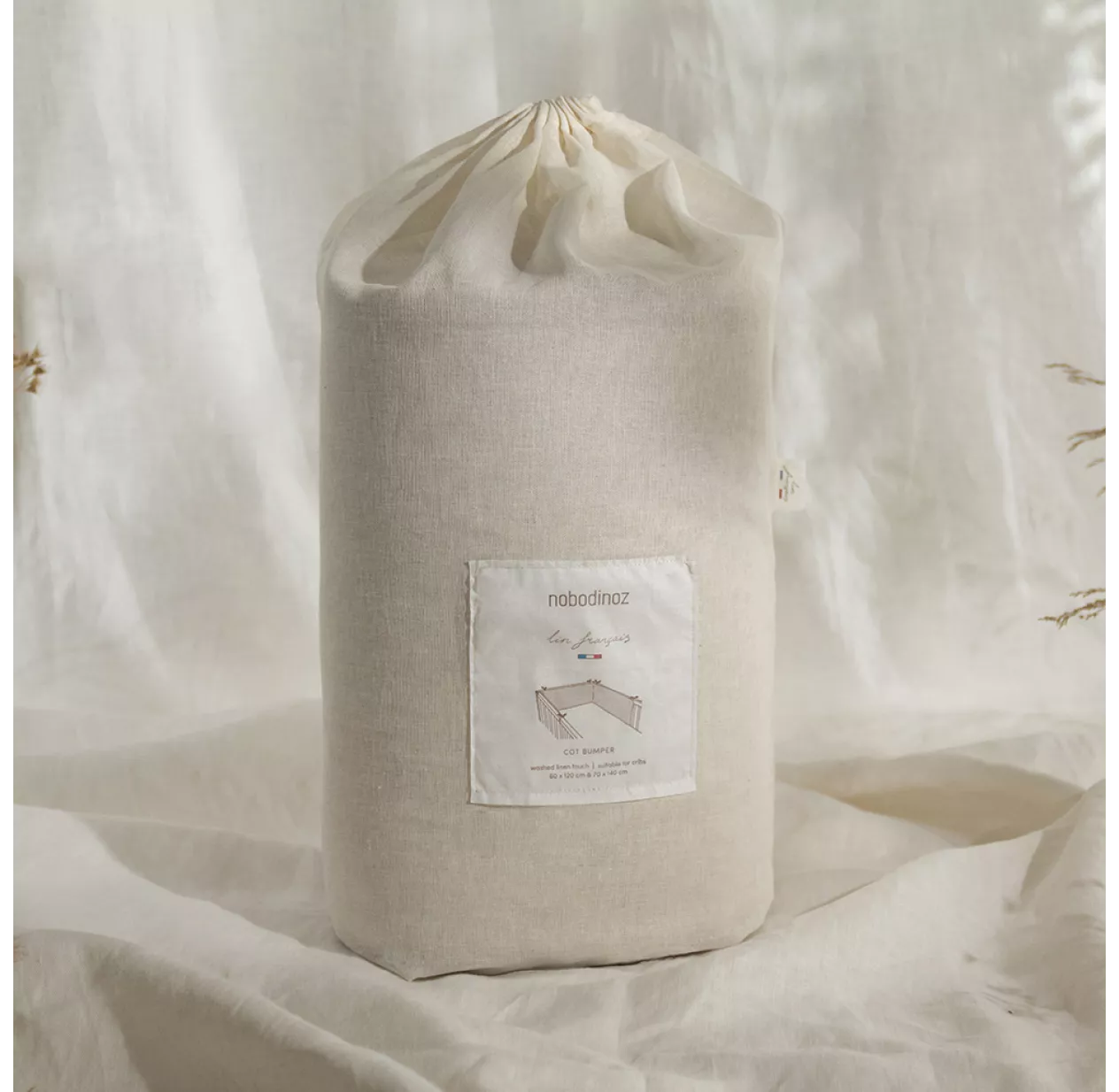 Tour De Lit Lin Français - Blanc 7 Tour De Lit Lin Français - Blanc – Image 5