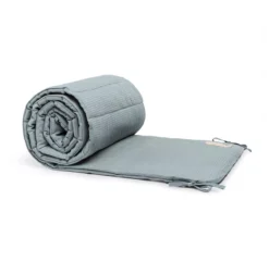 Tour De Lit Bébé Nest Nid D'abeille Elements - Bleu Stone