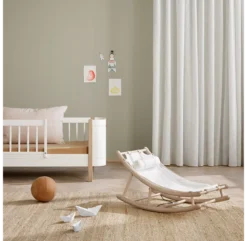 Transat Bébé évolutif Wood - Chêne/Blanc -Enfant Fournitures Boutique transat bebe et anfant wood oliver furniture chene blanc 4 1264x1234