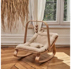 Transat Bébé Levo Hêtre - Fourrure -Enfant Fournitures Boutique transat levo fourrure hetre charlie crane 4 1264x1234