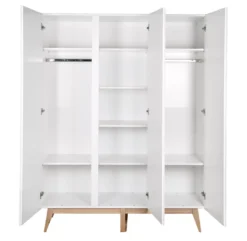 Armoire 3 Portes Trendy - Blanc -Enfant Fournitures Boutique trendy blanc armoire 3 portes quax 4 1264x1234