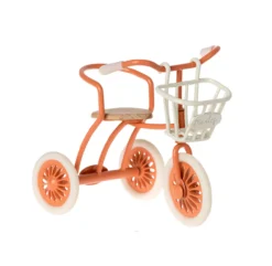 Maileg Tricycle Miniature Et Son Abri - Corail -Enfant Fournitures Boutique tricycle souris corail abri maileg 8 1264x1234