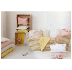 Tour De Lit Moelleux Bird - Rose Pâle