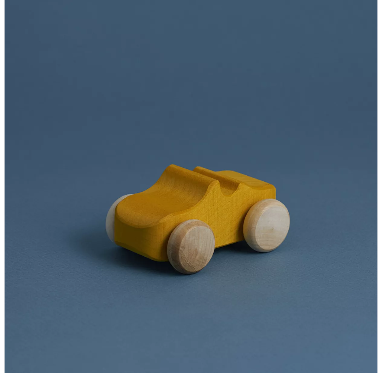 Voiture En Bois - Moutarde 4 Voiture En Bois - Moutarde – Image 2