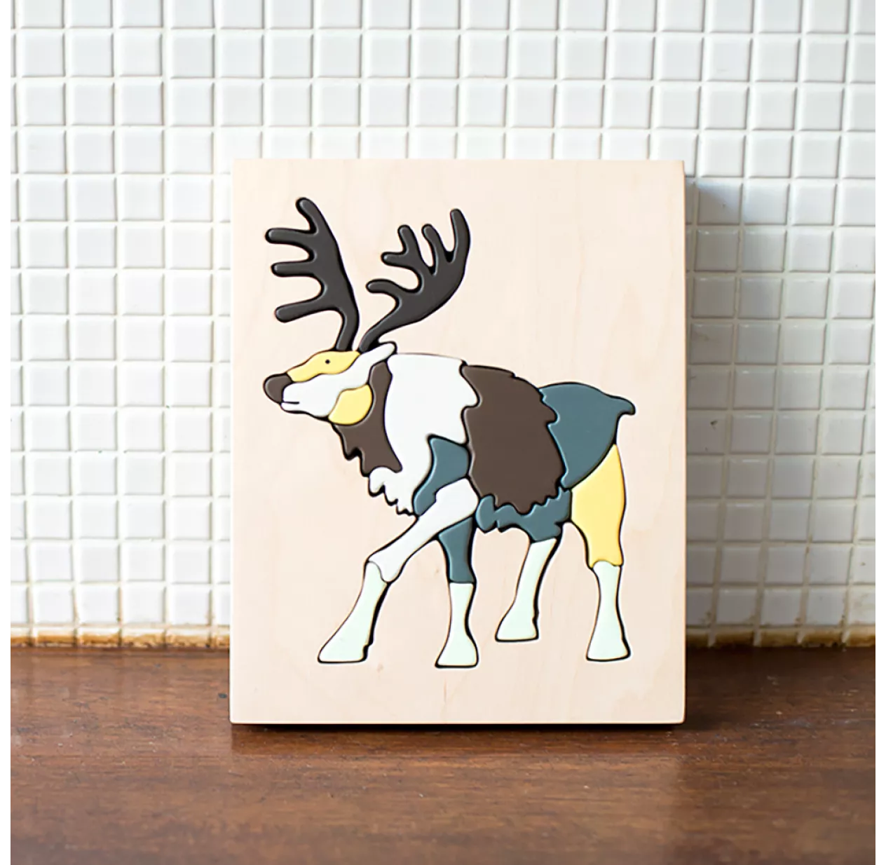 Puzzle Renne En Bois - Multicolore 4 Puzzle Renne En Bois - Multicolore – Image 2