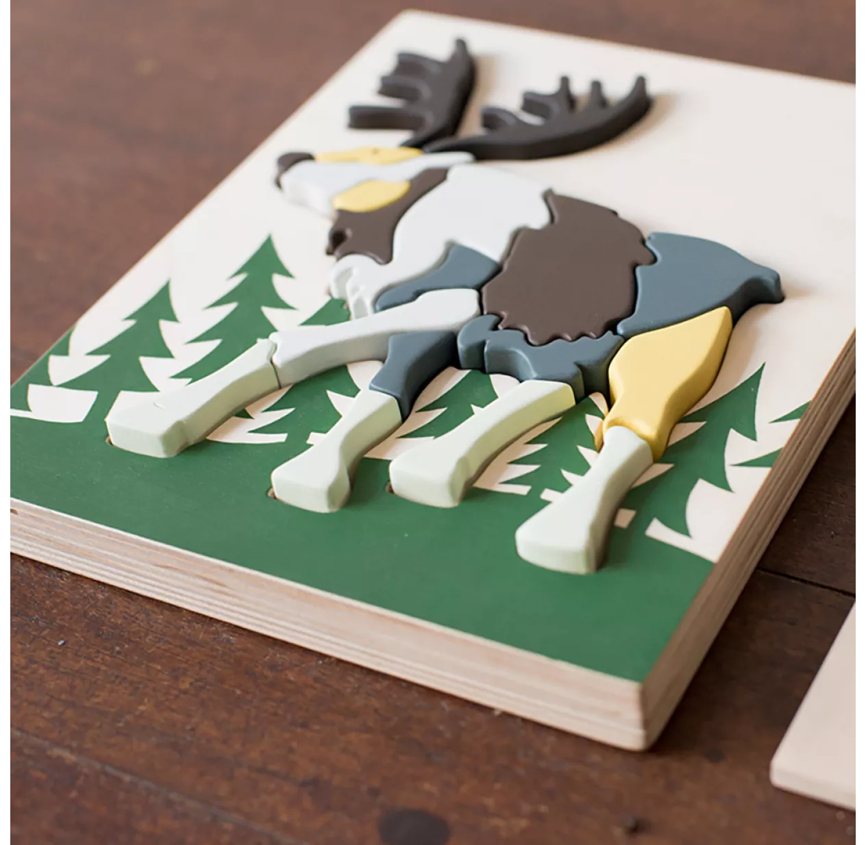 Puzzle Renne En Bois - Multicolore 6 Puzzle Renne En Bois - Multicolore – Image 4