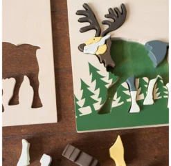 Puzzle Renne En Bois - Multicolore 12 Puzzle Renne En Bois - Multicolore -Enfant Fournitures Boutique wp0302 puzzle reindeer eguchi toys 5 1264x1234