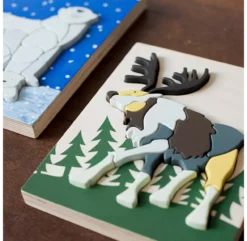 Puzzle Renne En Bois - Multicolore 13 Puzzle Renne En Bois - Multicolore -Enfant Fournitures Boutique wp0302 puzzle reindeer eguchi toys 6 1264x1234