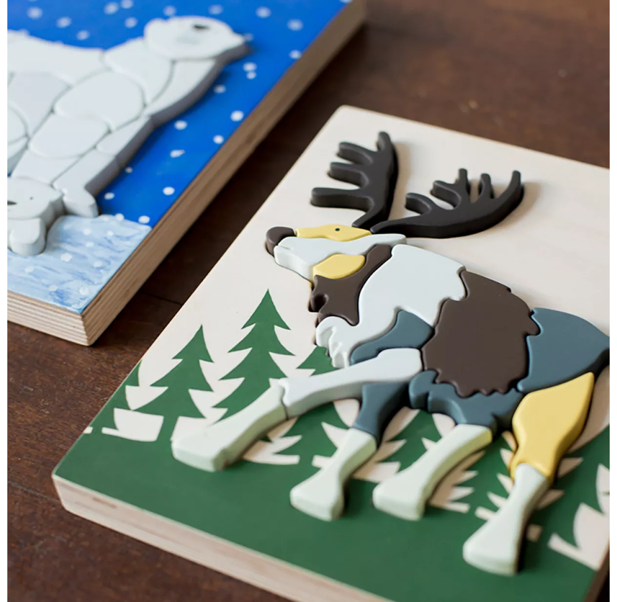 Puzzle Renne En Bois - Multicolore 8 Puzzle Renne En Bois - Multicolore – Image 6